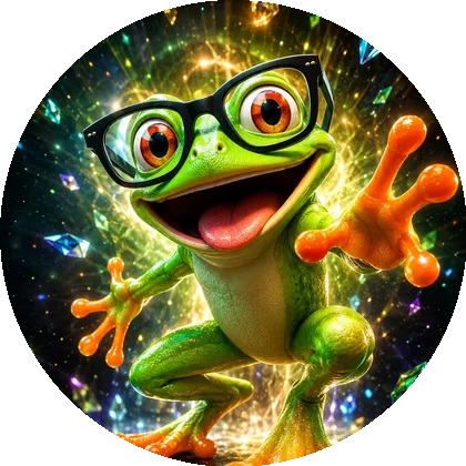 Goofin' the frog waving hello